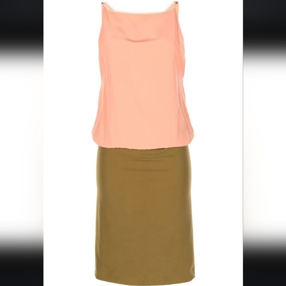 Louis Vuitton Classic Two-toned Blouson Top Bodycon Dress Size 38/US 8